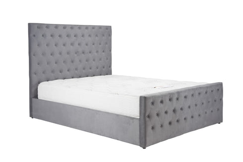 Marquis Ottoman Bed - Grey Velvet